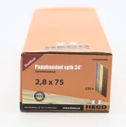 Heco varmförzinkad trådspik pappbandad, 520-pack