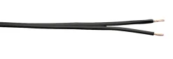 Högtalarkabel 2x1,5 mm2, svart