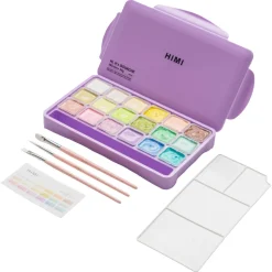 HIMI Jelly Cup gouachefärg pastell, 18-pack