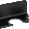 Hållare för hårfön självhäftande, mattsvart