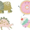Hängetiketter dinosaurer och glassar 12-pack, FSC