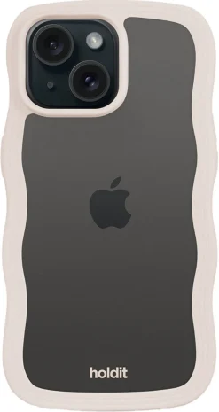 Holdit Wavy Case iPhone 17e, 16e, 15, 14, 13 mobilskal
