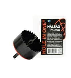Hole-In-One hålsåg 75 mm med utstötarfjäder