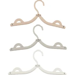 Hopfällbar galge, resegalge med fodral, 3-pack