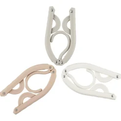 Hopfällbar galge, resegalge med fodral, 3-pack