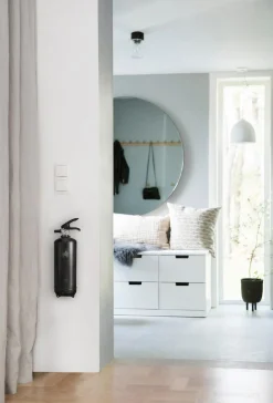 Houseguard liten brandsläckare 2 kg, svart / vit