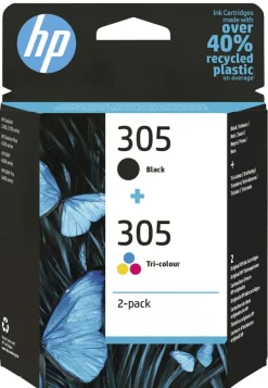 HP 305 svart + 305 3-färg bläckpatron