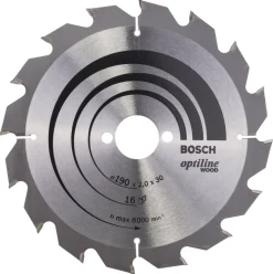 Hårdmetallklinga Bosch Optiline, 190 mm