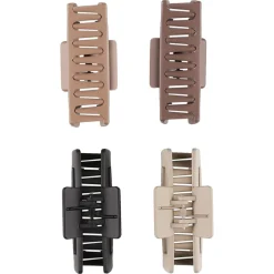Hårklämma plast 9 cm, 4-pack