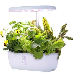 Hydroponisk odling kit 12 odlingspluggar och växtlampa LED