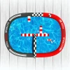 Hydro Racers radiostyrda båtar med poolbana