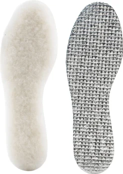 Isolerande iläggssulor aluminium/ull, klippbara, 1 par