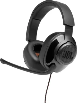 JBL Quantum 200 gaming headset med fällbar mikrofon