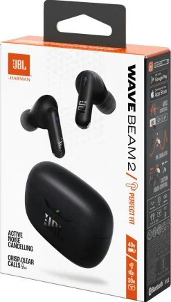 JBL Wave Beam 2 trådlösa in ear-hörlurar med mikrofon