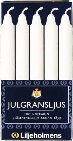 Julgransljus stearin 20-pack, Liljeholmen