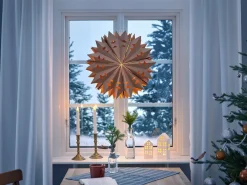 Julstjärna papper brun 52 cm, Northlight
