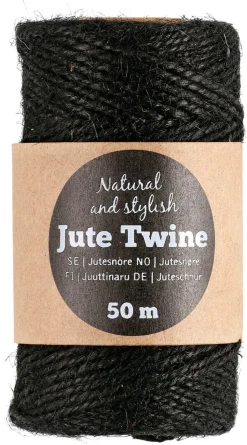 Jutesnöre färgat 50 meter