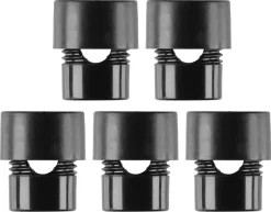Kabelhållare utomhus svart, 10-pack