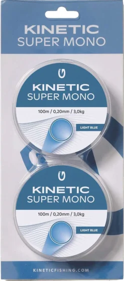 Kinetic Super Mono fiskelina 100 m, 2-pack
