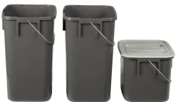 Källsorteringshinkar, 3 delar
