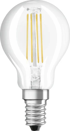 Klotlampa dimbar LED E14 1 W, varmvit