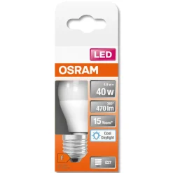 Klotlampa LED E27 5 W Osram, kallvit