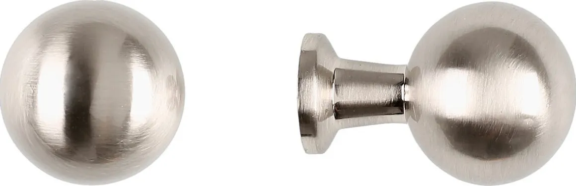 Knopp borstat stål, 2-pack