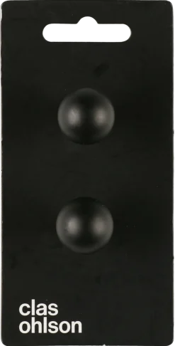 Knopp svart, 2-pack
