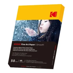 Kodak matt slätt fotopapper 10x15 cm 230g, 50 ark