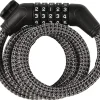 Kombinationslås med vajer för cykel, 8 mm 1 m