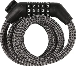 Kombinationslås med vajer för cykel, 8 mm 1 m