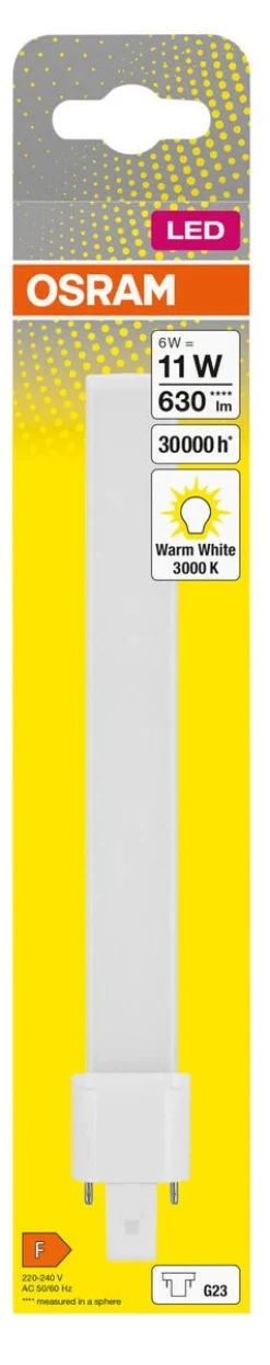 Kompaktlysrör LED S11 G23 6 W Osram Dulux
