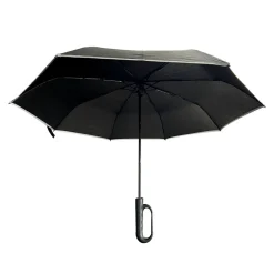 Kompakt paraply med karbinkrok, vindtåligt, 100 cm