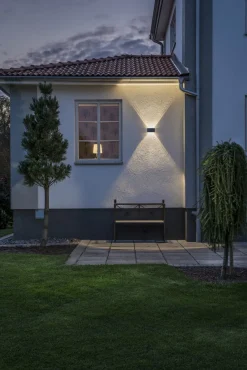Konstsmide Chieri fasadbelysning upp och ner LED 6 x 1 W