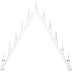 Konstsmide stor adventsljusstake, trä, vikbar, 86 cm