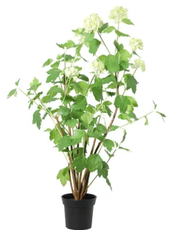 Konstväxt trädgårdshortensia vit, 98 cm