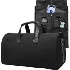 Kostymväska herr och dam, duffelbag, svart