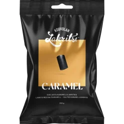 Kouvolan Lakritsbitar Karamell havssalt, 250 g