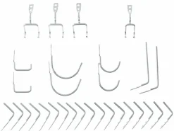 Krokar till verktygstavla 30-pack