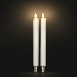 Kronljus LED E14 25 cm vit, 2-pack