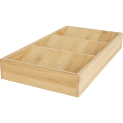 Kryddförvaring låda trä, 3 fack