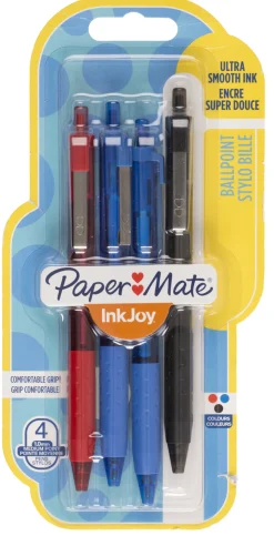 Kulspetspennor Paper Mate InkJoy 300RT, 4-pack