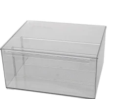 Kylskåpsförvaring med avdelare, transparent