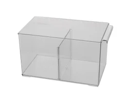 Kylskåpsförvaring med avdelare, transparent