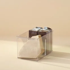 Kylskåpsförvaring med avdelare, transparent