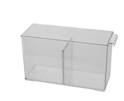 Kylskåpsförvaring med avdelare, transparent