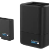 Laddare och extra batteri till GoPro Hero 5/6/7 Black, Dual Battery Charger + Battery
