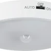 Lampa garderob batteri med sensor, rund, laddbar
