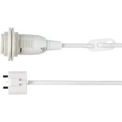Lamphållare E14 med sladd och DCL, ojordad, 75 cm