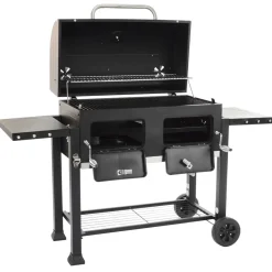 Landmann XXL stor kolgrill med lock och kolgrillsvagn